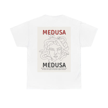 Medusa Unisex Heavy Cotton Tee  | Greek Mythology Shirt | Gorgon Aesthetic | Dark Academia Fashion | Casual Streetwear