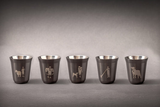 Kaufuniversum - Espresso Tassen 2-er Set rose gold