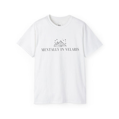 Mentally in Velaris | Night Court Aesthetic Shirt | Rhysand Bookish Tee | Romantasy Fantasy Lover Gift | Fae Merch | Book Boyfriend Shirt