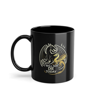 Mystical Black Coffee Cup, 11oz with Unique Design for Coffee Lovers, Perfect for Home or Office, Gift Ideas for Holidays, Mugs for Tea