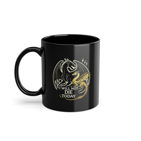 Kaufuniversum - Mystical Black Coffee Cup, 11oz with Unique Design for Coffee Lovers, Perfect for Home or Office, Gift Ideas for Holidays, Mugs for Tea
