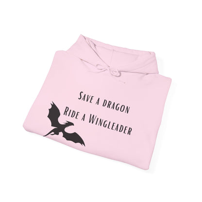 Save a Dragon Ride a Wingleader Hoodie |  Xaden Riorson | Fourth Wing, Iron Flame, Onyx Storm Fans | Romantasy Tee | Book Boyfriend