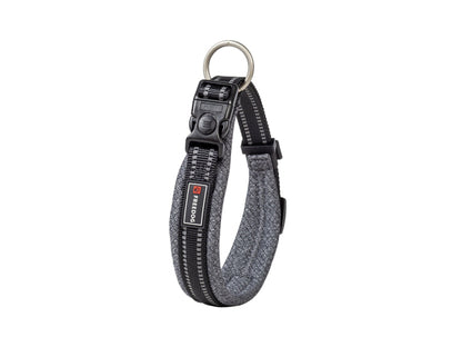 Freedog Halsband Nylon Shiva grau M