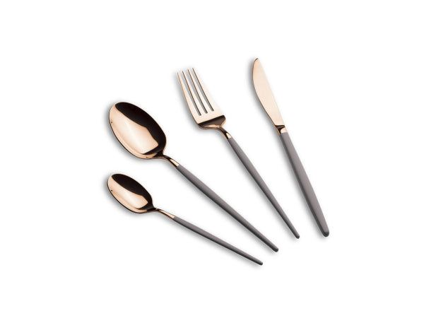Kaufuniversum - Berlinger Haus 24-teiliges Besteck Set Taupe - Rose Gold