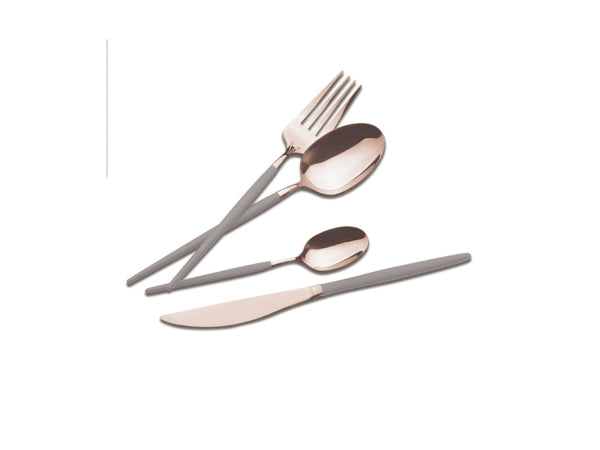 Kaufuniversum - Berlinger Haus 24-teiliges Besteck Set Taupe - Rose Gold