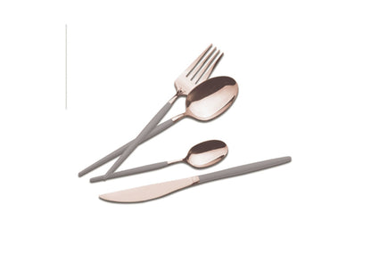 Berlinger Haus 24-teiliges Besteck Set Taupe - Rose Gold