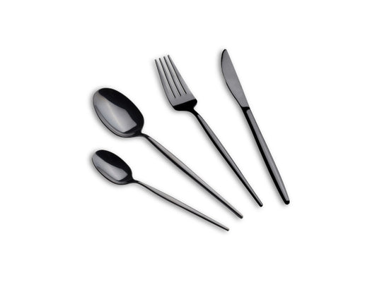 Kaufuniversum - Berlinger Haus 24 teiliges Besteckset schmal Matte Black Collection
