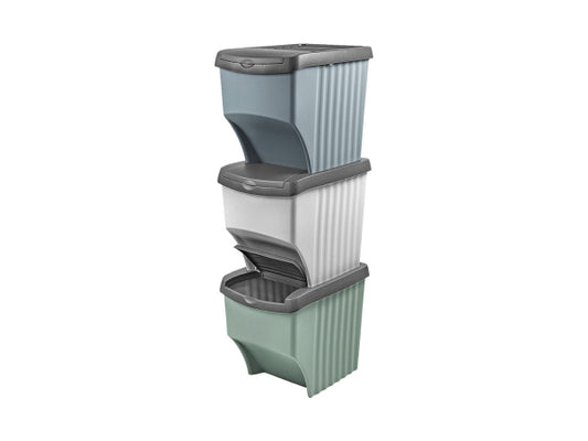 Kaufuniversum - WeberHome Recycling Tower 3er mehrfarbig