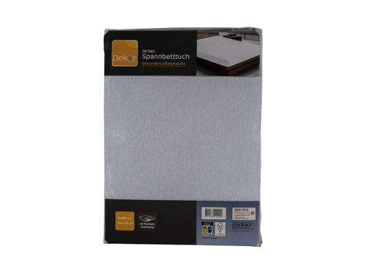 FS-Star Spannbetttuch Jersey 180x200cm weiss