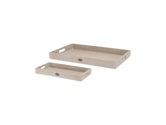 Kaufuniversum - FS-STAR Serviertablett Holz 2 Stk