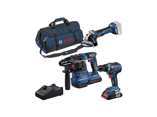 Kaufuniversum - Bosch Professional Bosch 3-tlg. kit 18V GSR + GWS+ GBH +GAL