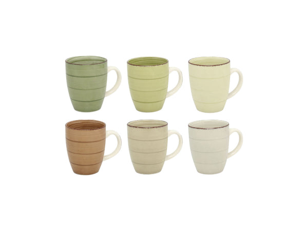 Kaufuniversum - Tavola Kaffeetasse 350ml Nature 6 Stück assortiert