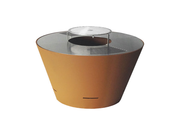 Kaufuniversum - Mr.Grill Feuerschale mit Holzfach & Grillring Black