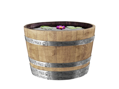 WeberGarden Wasserkübel aus Eichenweinfass Ø68cm Höhe 45cm