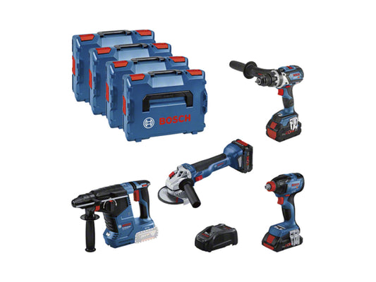 Kaufuniversum - Bosch Professional Bosch 4Tool Kit 18V GSR/GDX/GWS/GBH