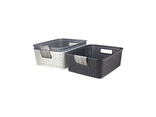 Kaufuniversum - FS-STAR Aufbewahrungskörbe 36x29x13cm assortiert