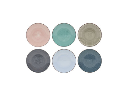 Tavola Teller Ø20.5cm Baku 6 Stück assortiert