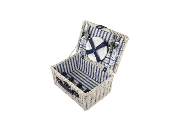 Kaufuniversum - FS-STAR Picknickkorb 40x28x18cm Marine