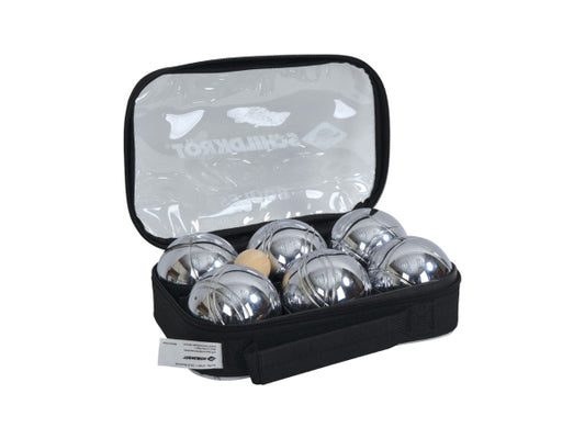 Kaufuniversum - Schildkröt Boule / Boccia Set mit Stahlkugeln in Tragtasche
