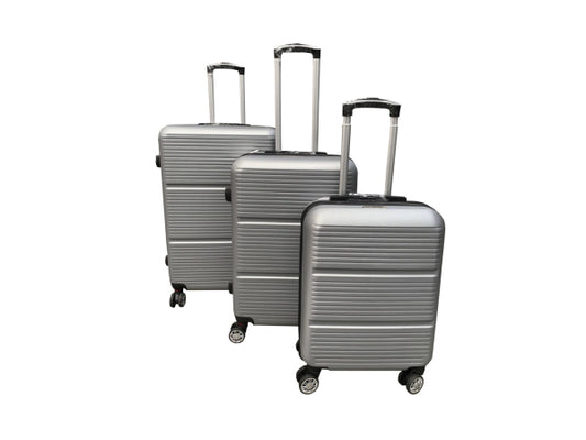 Kaufuniversum - FS-STAR Koffer-Trolley Set 3 tlg. Hartschale silber