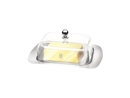 Berlinger Haus Butterdose mit Acryldeckel Black Silver Collection