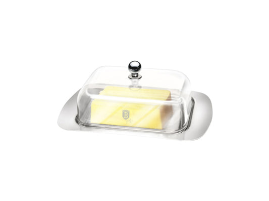 Kaufuniversum - Berlinger Haus Butterdose mit Acryldeckel Black Silver Collection