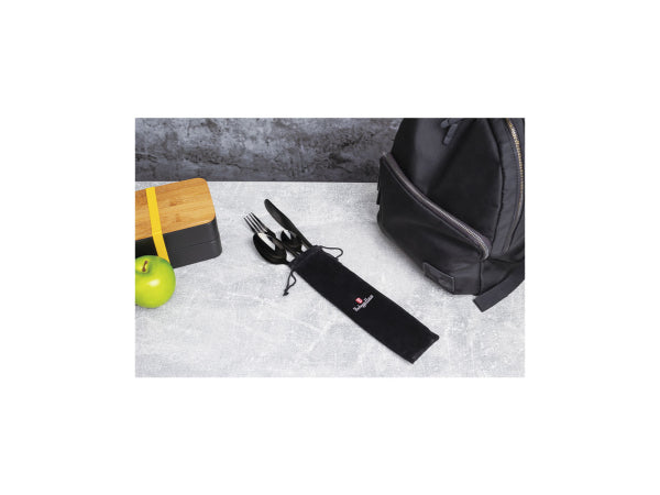 Kaufuniversum - Berlinger Haus 4-tlg. Besteck-Set mit Reisetasche schwarz