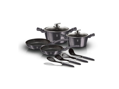 Berlinger Haus 10tlg. Kochgeschirr-Set Metallic Line Carbon Pro Edition