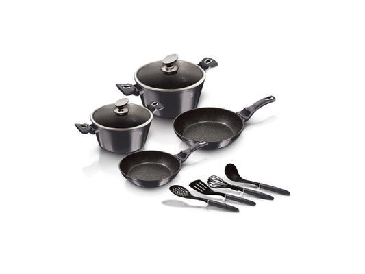 Berlinger Haus 10tlg. Kochgeschirr-Set Metallic Line Carbon Pro Edition