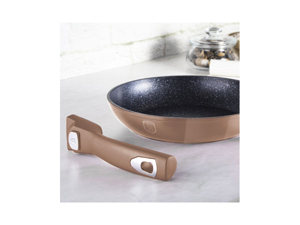 Kaufuniversum - Berlinger Haus Bratpfanne Ø 24cm mit abnehmbarem Griff Rose Gold Edition
