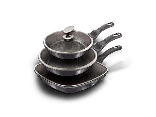 Kaufuniversum - Berlinger Haus 6-teiliges Bratpfannen-Set Metallic Line Carbon Pro Edition