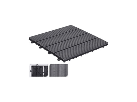 Kaufuniversum - FS-STAR Terrassenfliese 6Stk. 30x30cm grau
