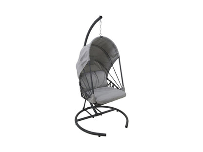 FS-STAR Hängestuhl mit Kissen 100x120x195cm grau