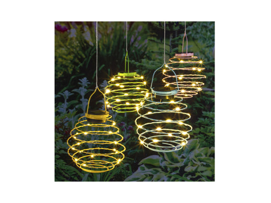 Kaufuniversum - FS-STAR FS STAR LED Solar Spiral Hängelampe 4versch.Farben