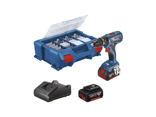 Kaufuniversum - Bosch Professional Bosch GSB 18V-28 + Zubehör in L-Case Pick&Click 82tgl