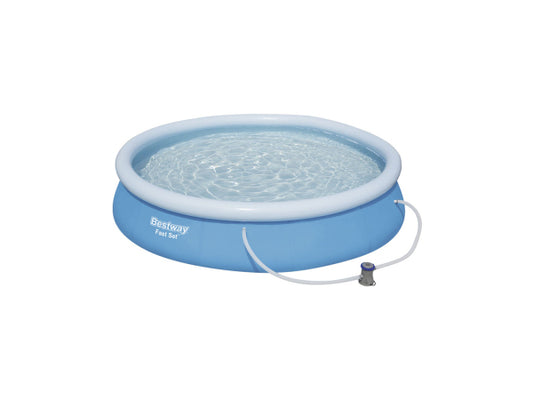 Kaufuniversum - Bestway Pool Fast Set Ø 366x76cm mit Filterpumpe
