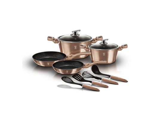 Kaufuniversum - Berlinger Haus 10-teiliges Kochgeschirr-Set Rose Gold Edition