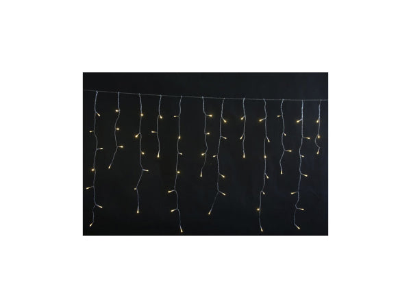 Kaufuniversum - Ekström LED Lichtervorhang Outdoor "Icicle" 360 LED mit 72 Strängen 1000x52cm, warm weiss
