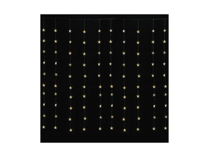 Ekström LED Lichtervorhang Outdoor mit Sternen 100 LED 225x200cm, warm weiss