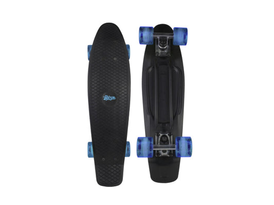 Kaufuniversum - NoRules Skateboard ABEC 5 Fun schwarz - transparent blau