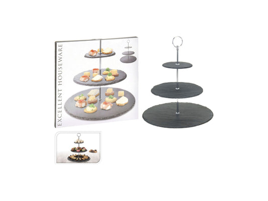 FS-STAR FS STAR Etagere mit 3 Ablagen Schiefer