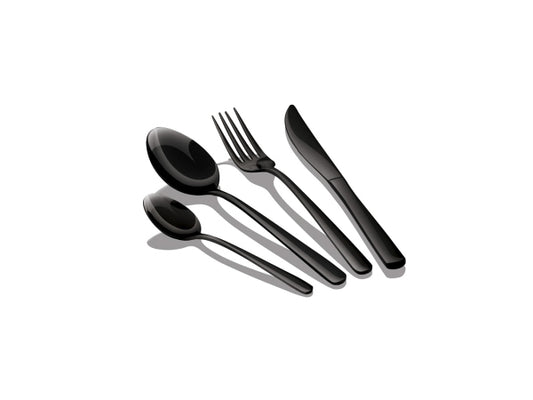 Kaufuniversum - Berlinger Haus 16-teiliges Besteckset Black Silver Collection