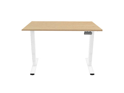 Contini hvb Bürotisch 1.6x0.8m Ahorn Natur / Gestell weiss RAL9016