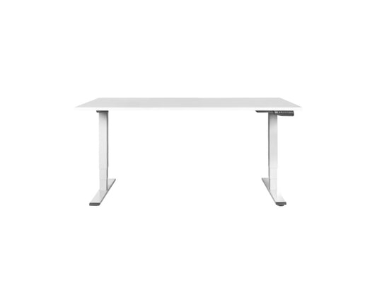 Contini höhenverstellbarer Bürotisch 1.4x0.8m weiss / Gestell weiss RAL9016