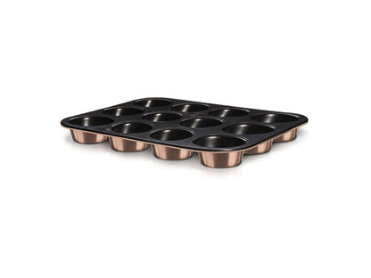 Berlinger Haus Muffin-und Cupcake Backform für 12 Stk. 35x26.5x3cm Rose Gold Edition