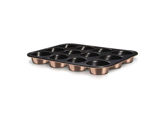 Kaufuniversum - Berlinger Haus Muffin-und Cupcake Backform für 12 Stk. 35x26.5x3cm Rose Gold Edition
