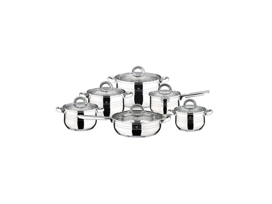 Kaufuniversum - Blaumann 12-teiliges Topfset Edelstahl Gourmet Line