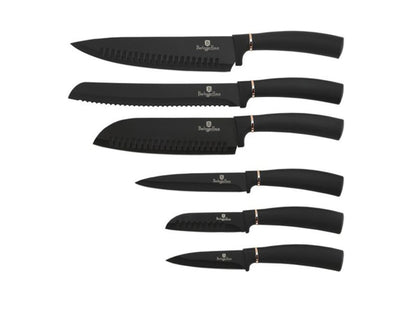 Berlinger Haus 6-teiliges Messerset Black Rose Collection