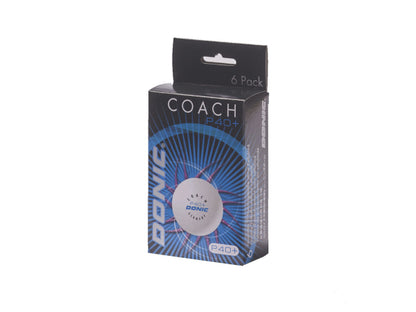 DONIC Tischtennisball P40+ weiss 6 Stk. (2Sterne)