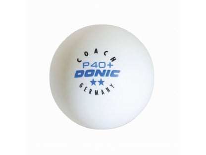 DONIC Tischtennisball P40+ weiss 6 Stk. (2Sterne)